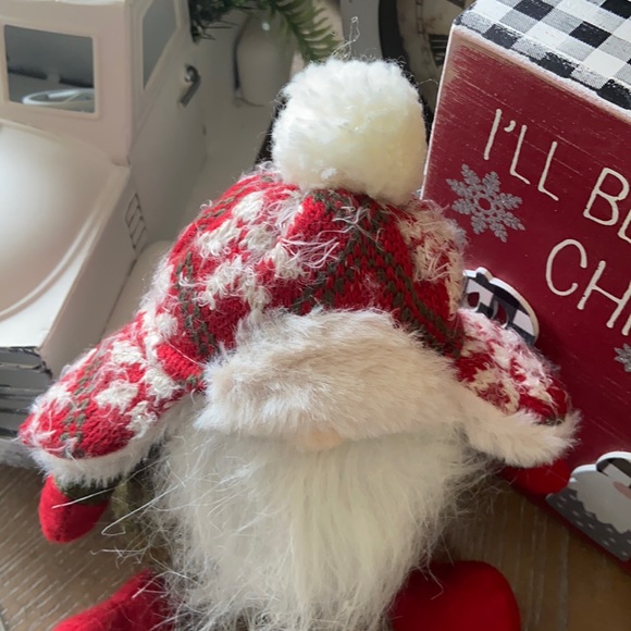 Modern Farmhouse Christmas Winter Holiday Faire Isle Sweater Chubby Gnome - Picture 5 of 9